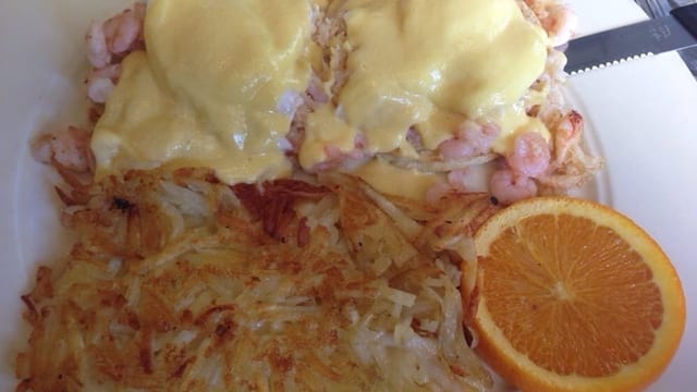 Seafood Benedict.